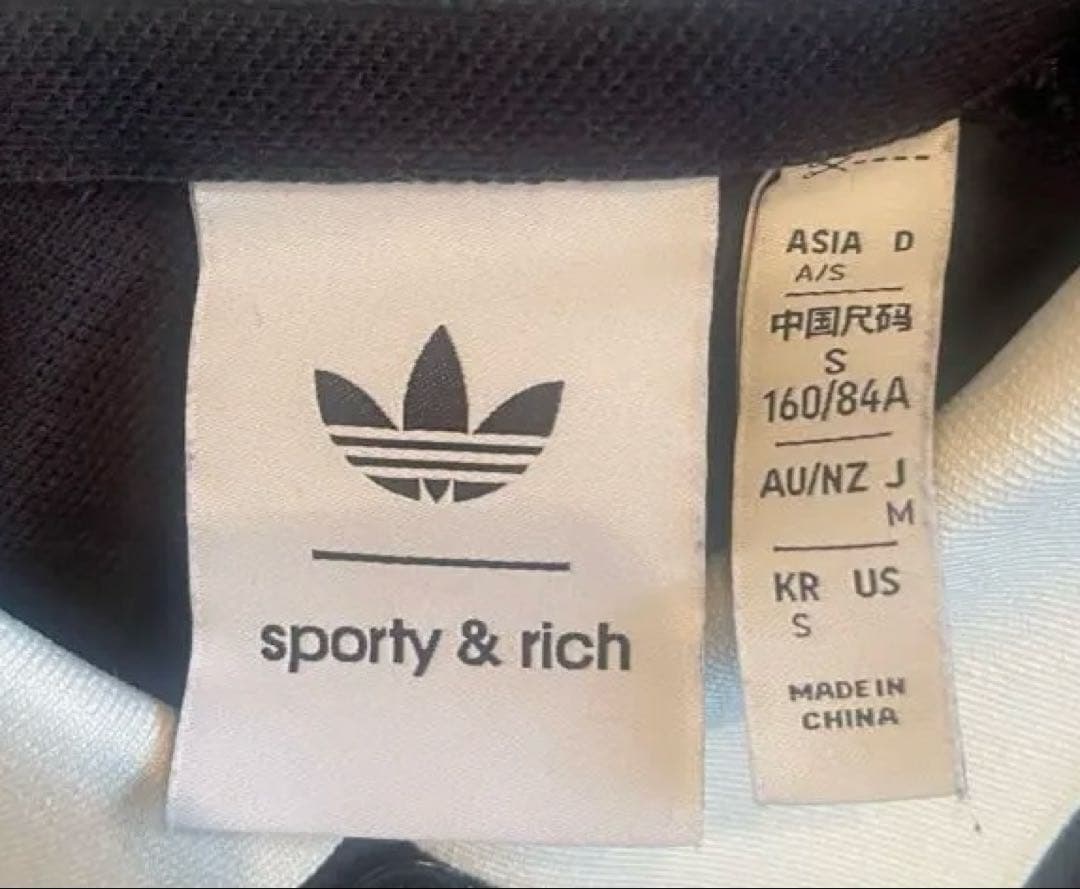sporty & rich ×adidas ゴルフ ポロシャツ S