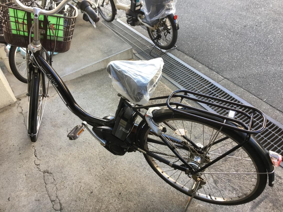 地域限定送料無料　アシスタ　8,9AH　子供乗せ　濃茶　神戸市　電動自転車
