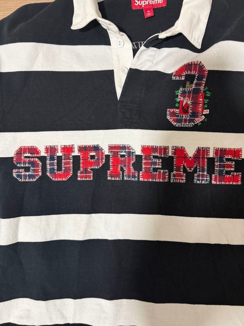 【即日配送】Supreme ストライプ ラガーシャツ M