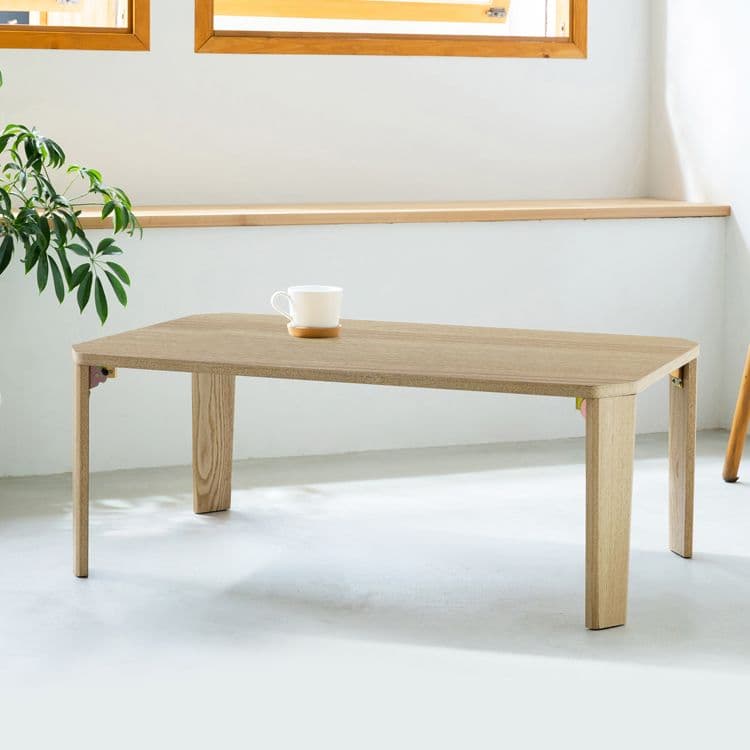 《新品・送料無料》 《完成品》幅90cm 折りたたみ 机 つくえ モダン 木製
