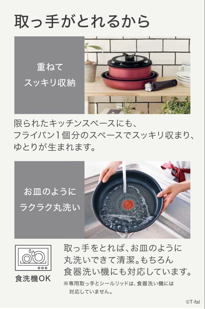 【休日特価】新品　ティファール　ルージュ　フライパン　2点　アンリミテッドIH