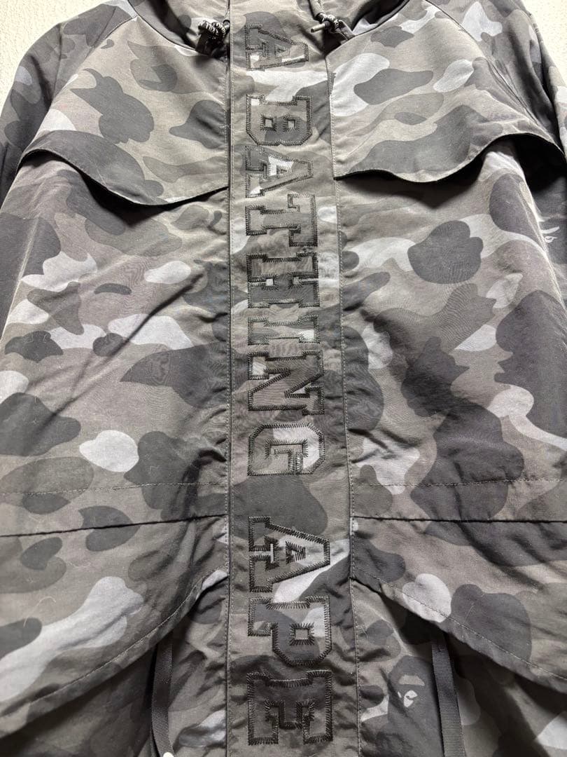 【希少】BAPE カモ柄 フード付きスノーボード ジャケット S ウェア 迷彩