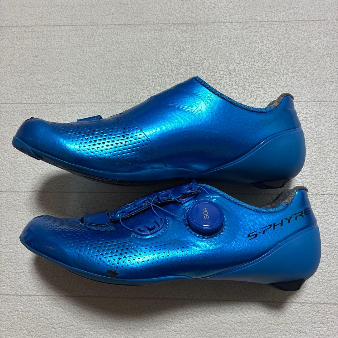Shimano RC9T BOA ダイヤル ロードバイクシューズ 青　39.5