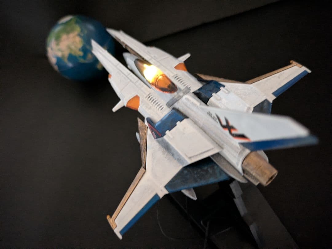 完成品　ビックバイパー　コックピット点灯　塗装済　グラディウス　GRADIUS