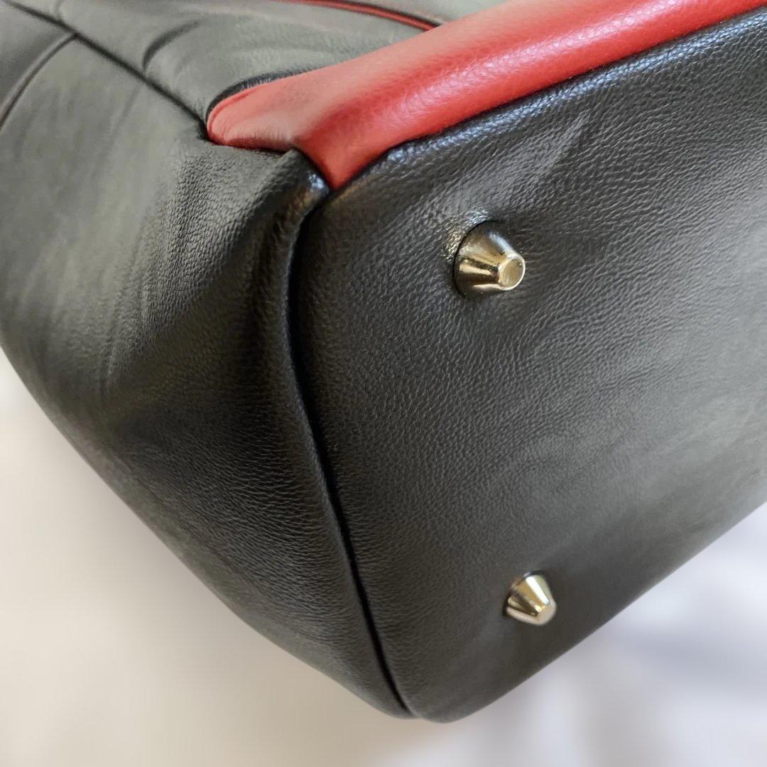 未使用品 Maserati マセラティ ゴルフ トートバッグ 黒×レッド