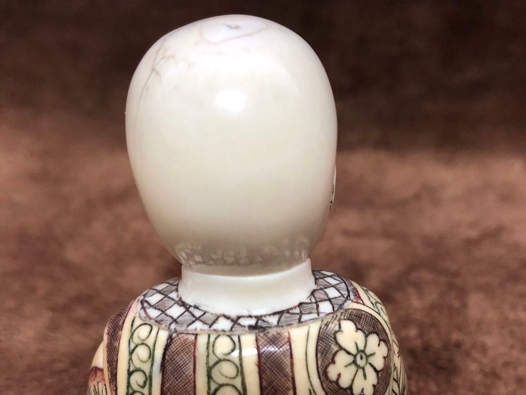 中国美術　置物　仏像　根付　時代物　天然素材　マンモス牙