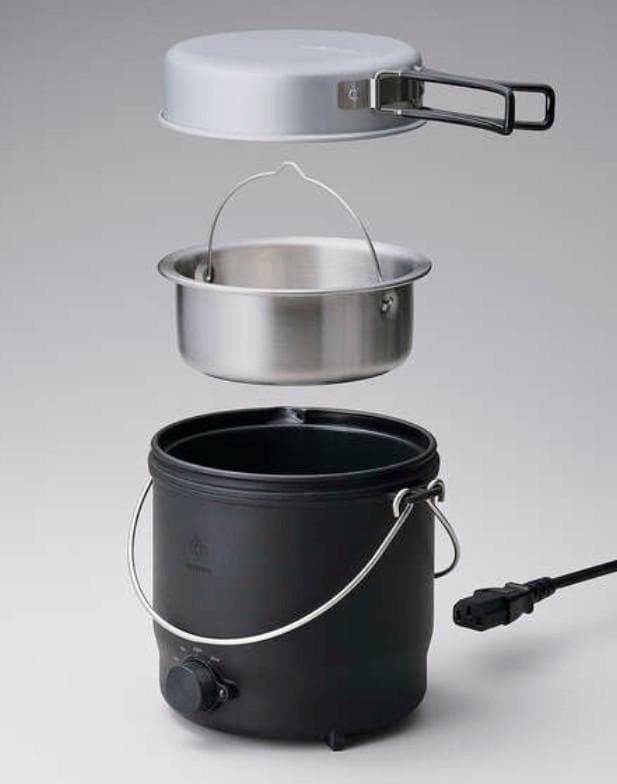 エレコム NESTOUTネストアウト 電気調理器 電気炊飯器COOKER-1黒