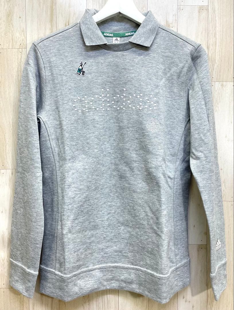未使用 タグ付 adidas アディダス ゴルフスウェット 長袖ポロ襟 XL
