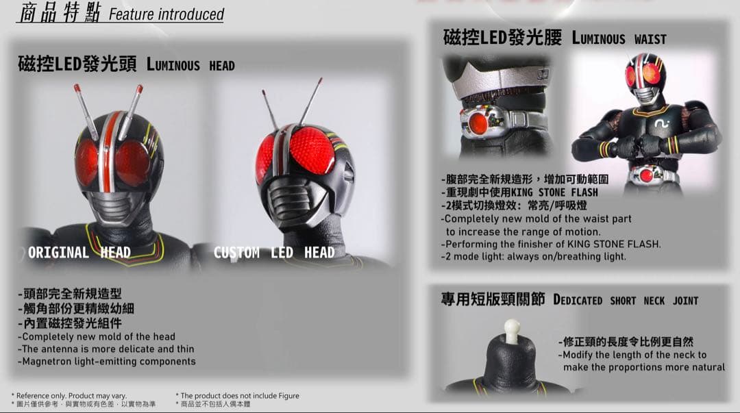 【新品】即発送！フィギュアーツ真骨彫専用　仮面ライダーブラック　改造パーツセット
