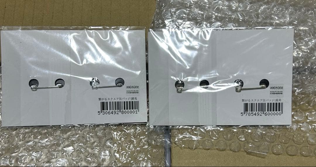 鬼滅の刃 ufotableCafe 繋がるスクエア缶バッジ 冨岡義勇 錆兎