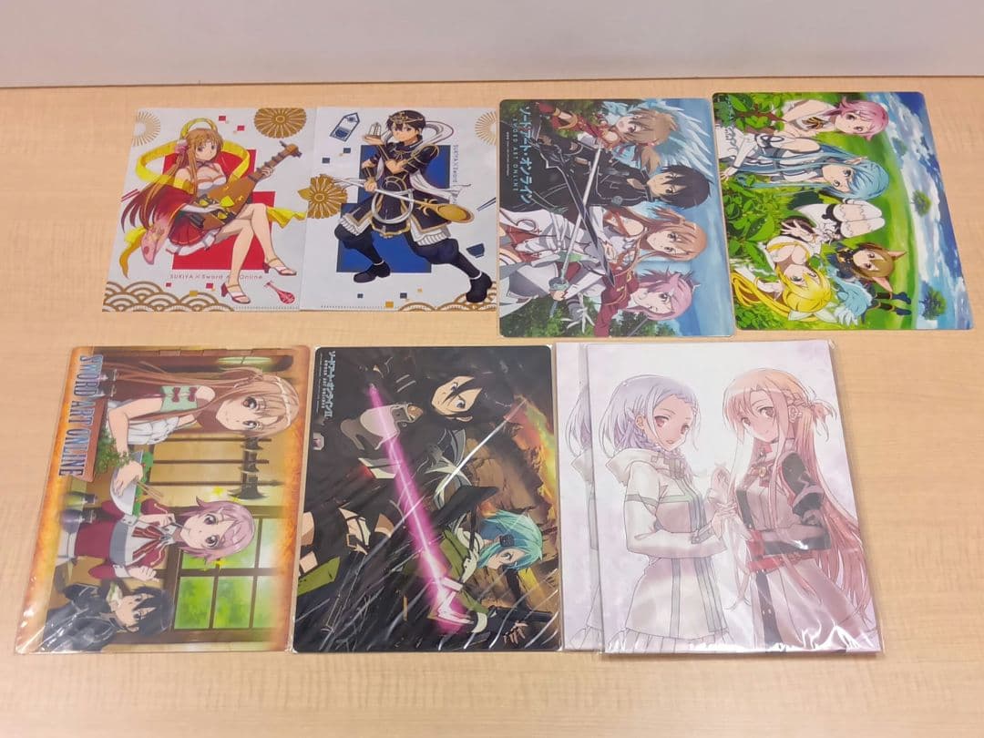 ❶ソードアート・オンライン 一番くじ 入場特典 クリアファイルなど まとめ売り