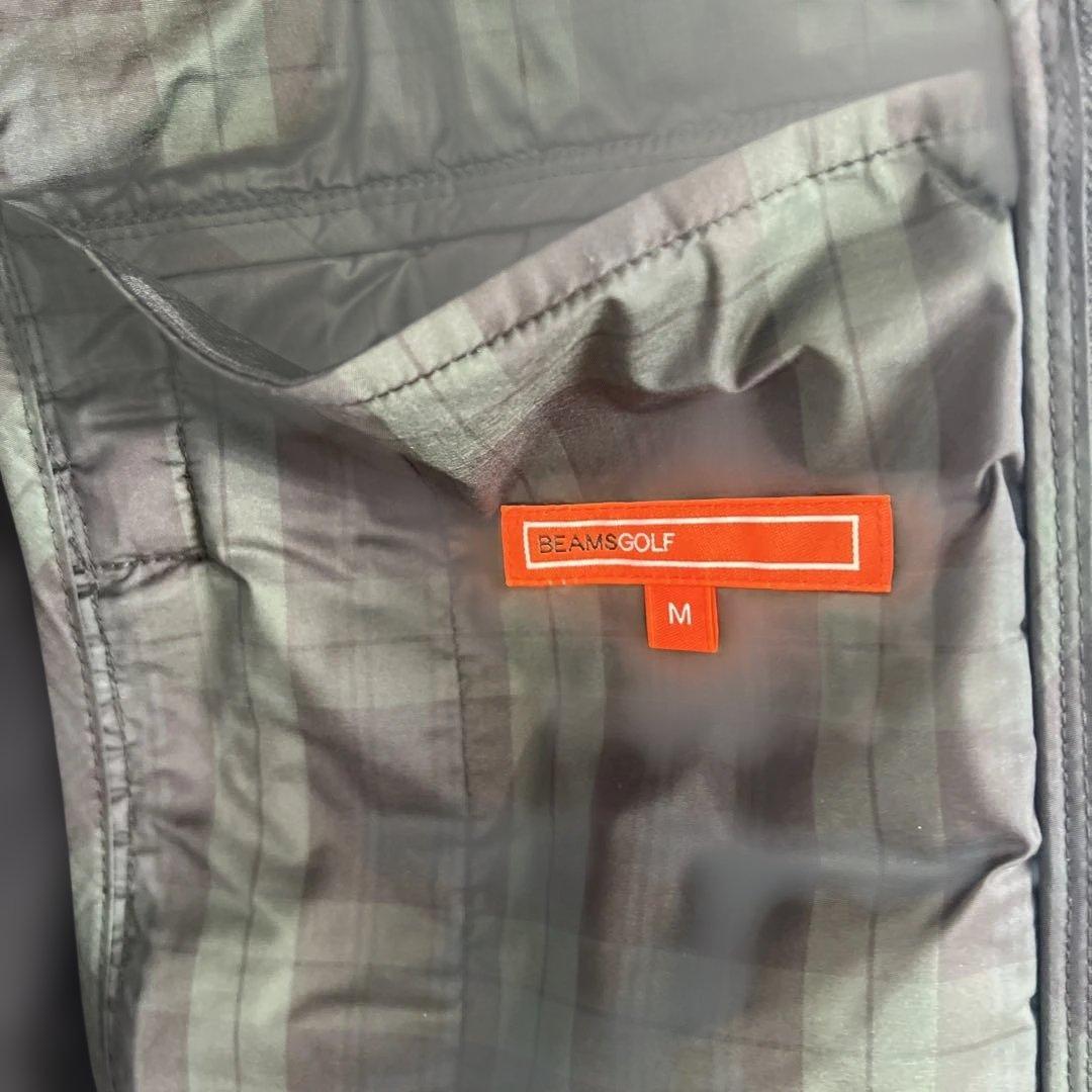 BEAMS GOLF チェック柄中綿ジャケットMサイズ