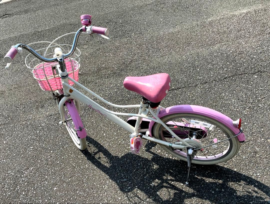 【限定値下げ】幼児用自転車 ピンク/ホワイト１８インチ　メゾピアノ