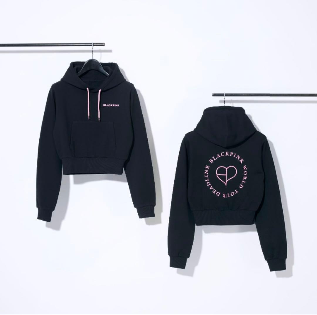 BLACKPINK DEADLINE プルオーバーフーディー ブラックショート