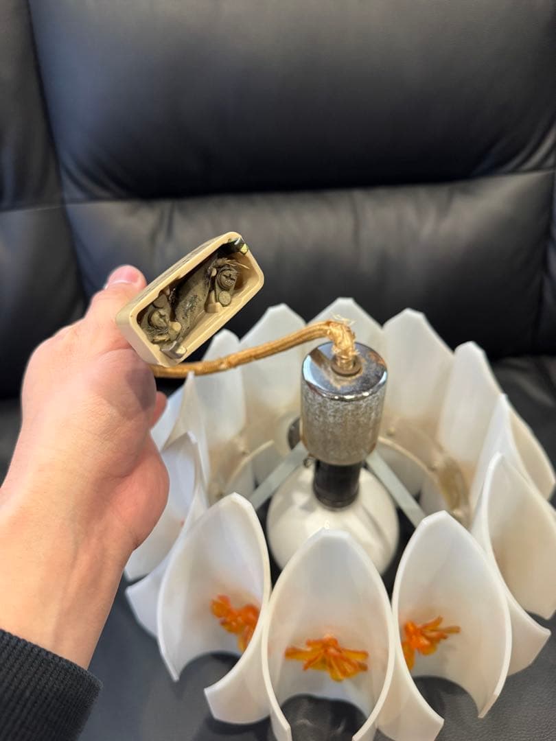 昭和レトロ　チューリップ ライト ランプ 照明 レトロ　花