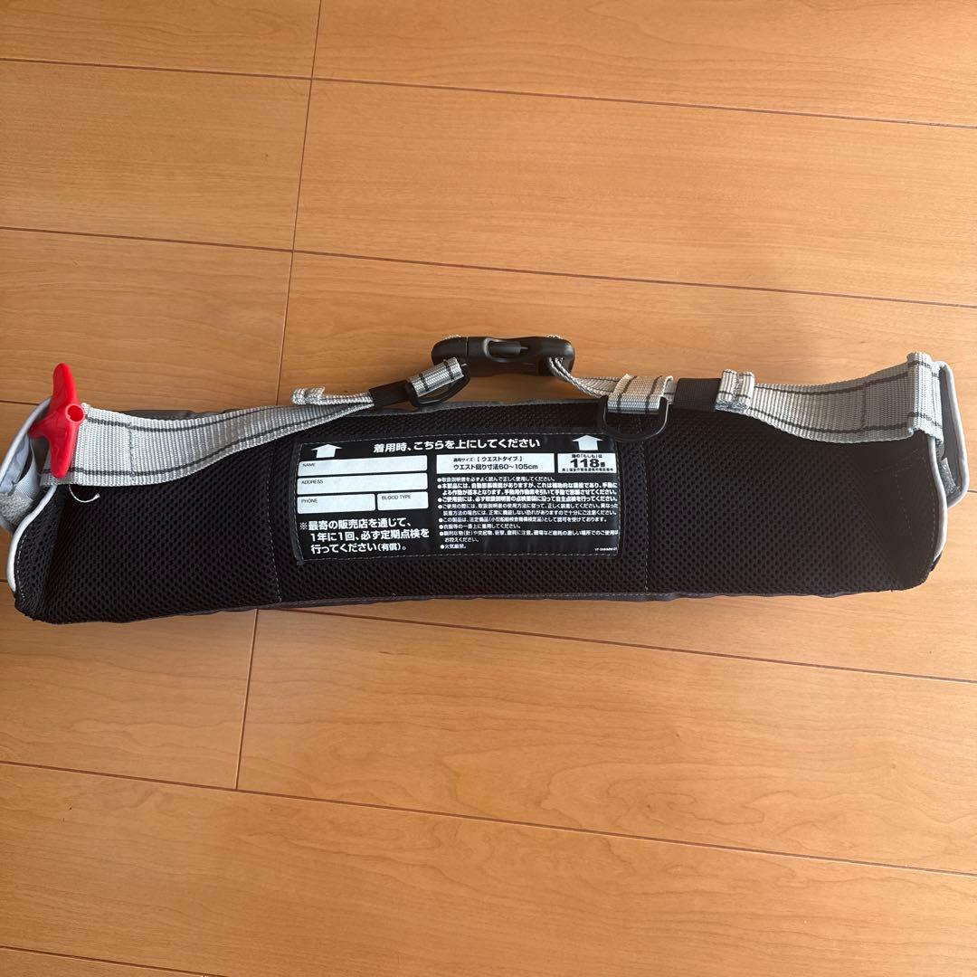 SHIMANO ライフジャケット ウエストタイプ　ライトグレー