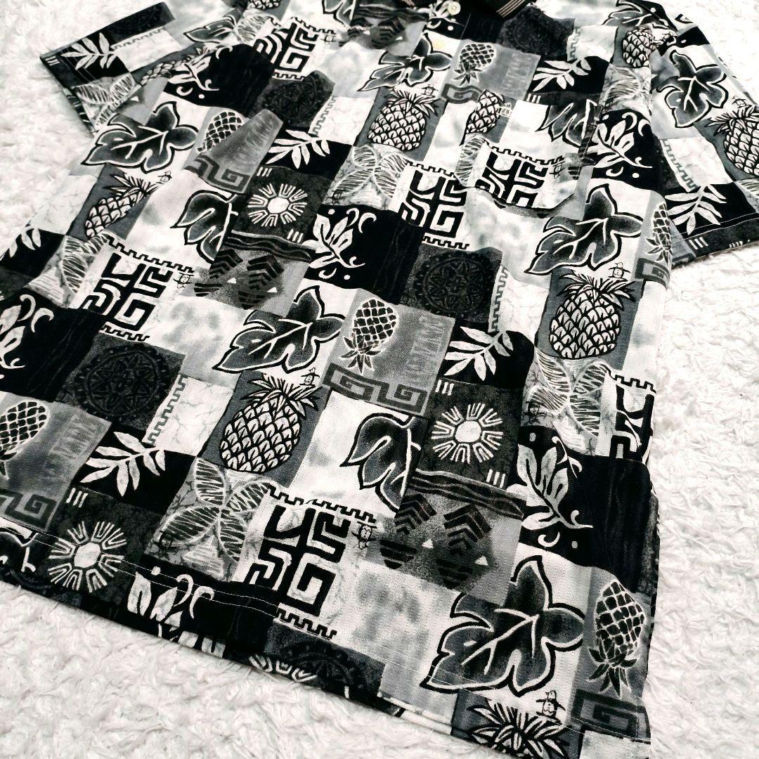 Munsingwear 総柄 ポロシャツ アロハ ボタニカル柄 日本製 L