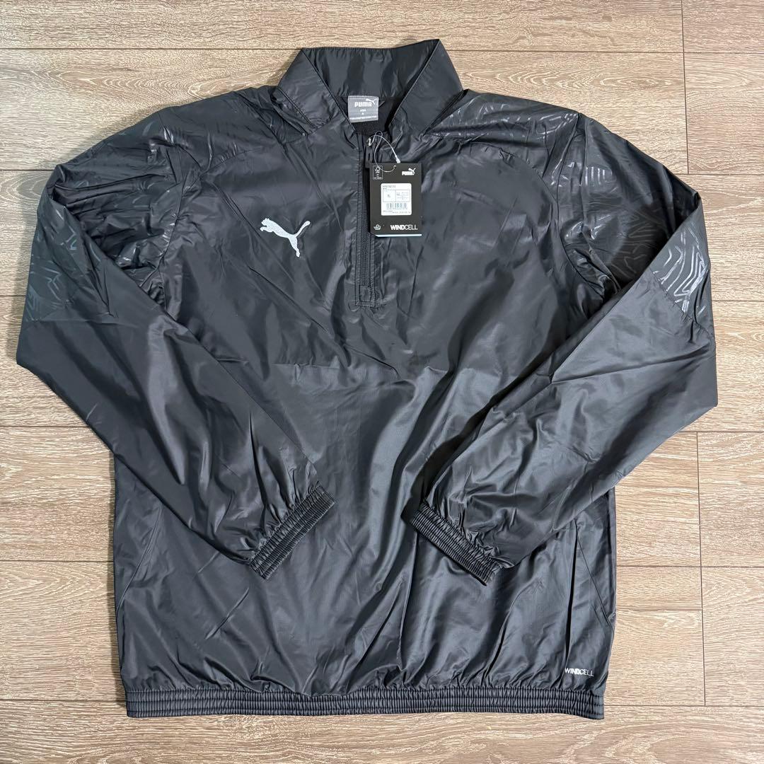 新品特価 PUMA サッカーウェア 裏起毛 ピステ・ウィンドブレーカー 上下XL