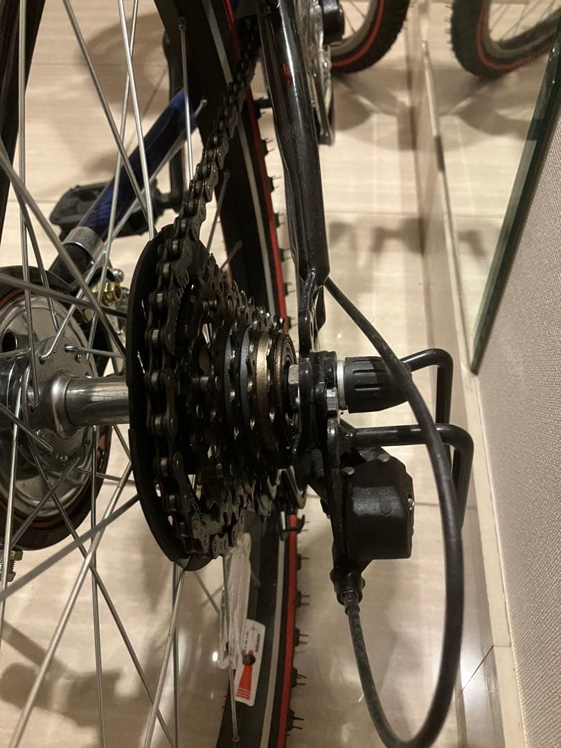ジュニア 自転車 ブリヂストン EX26 ブルー&ブラック 22インチ 良品