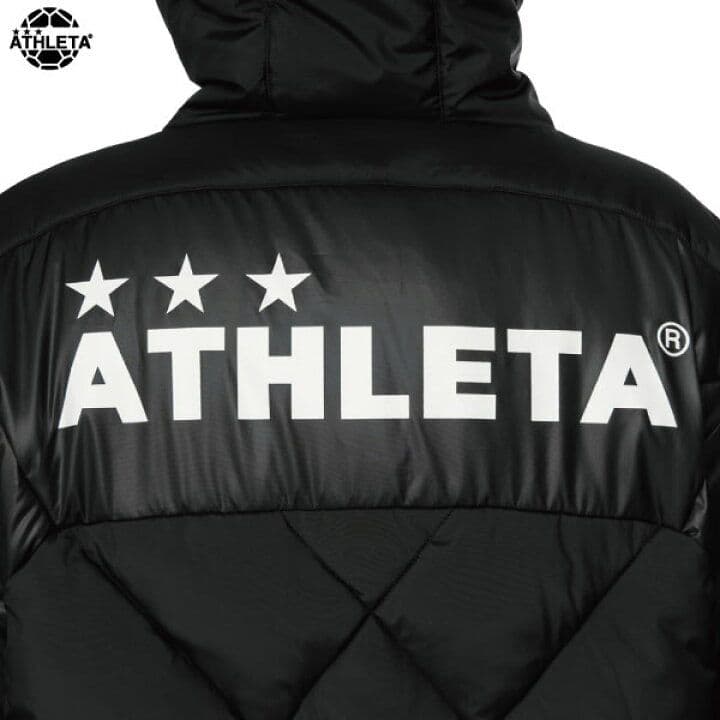 【ATHLETA(アスレタ)】 ベンチコート・ブラック・Ｏサイズ(使用品)
