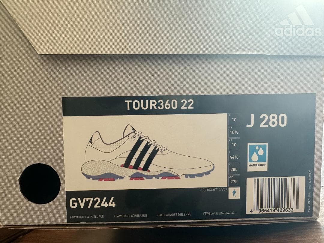 新品未使用 adidas TOUR360 22 ゴルフシューズ 28cm