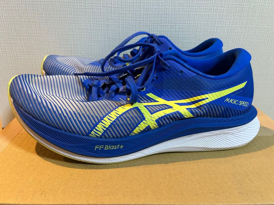 ASICS MAGIC SPEED3 26.5cmランニング　ブルー/イエロー