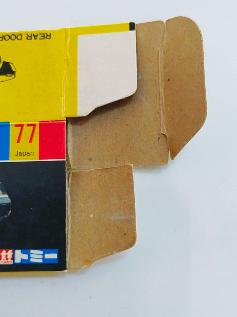 空箱 トミカ No.77 ニッサン グロリア バン パトロールカー 黒箱 日本製
