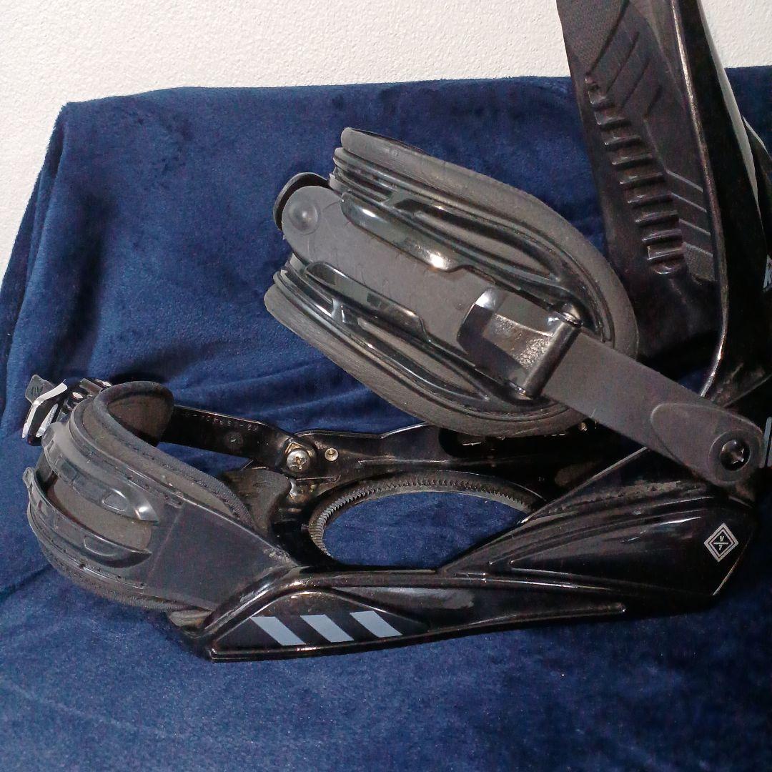 K2 スノーボード バインディング Mサイズ ブラック メタルディスク付