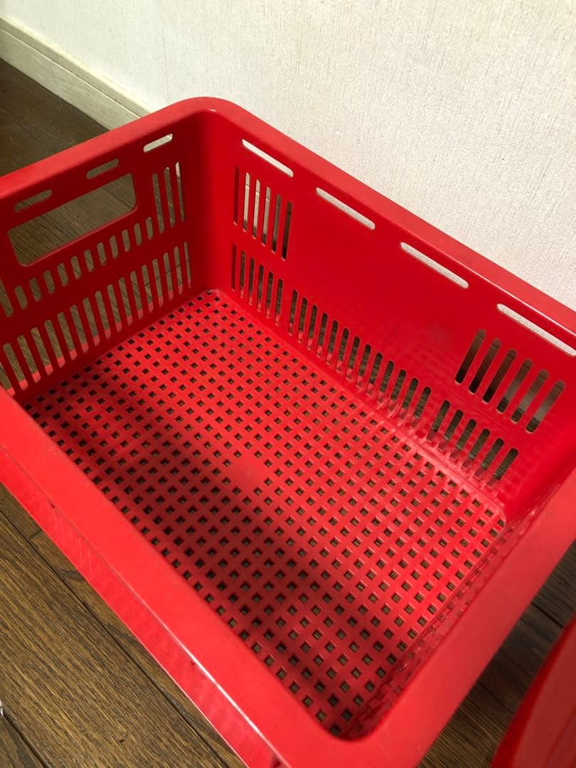 昭和レトロ　収納ケース　ボックス　赤　まとめ売りのみ