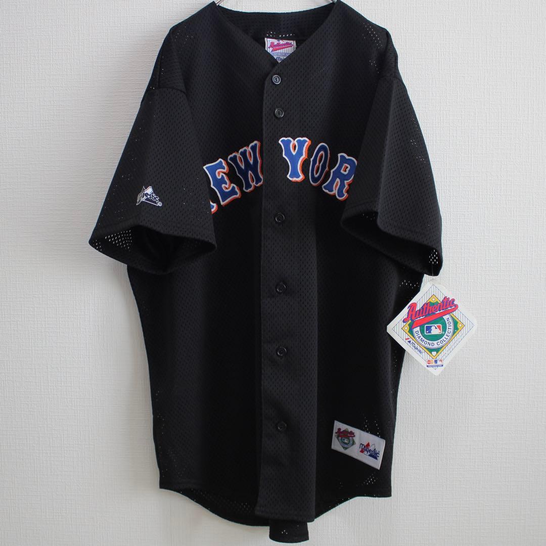 タグ付き未使用　USA製90's majestic NY.Mets ゲームシャツ