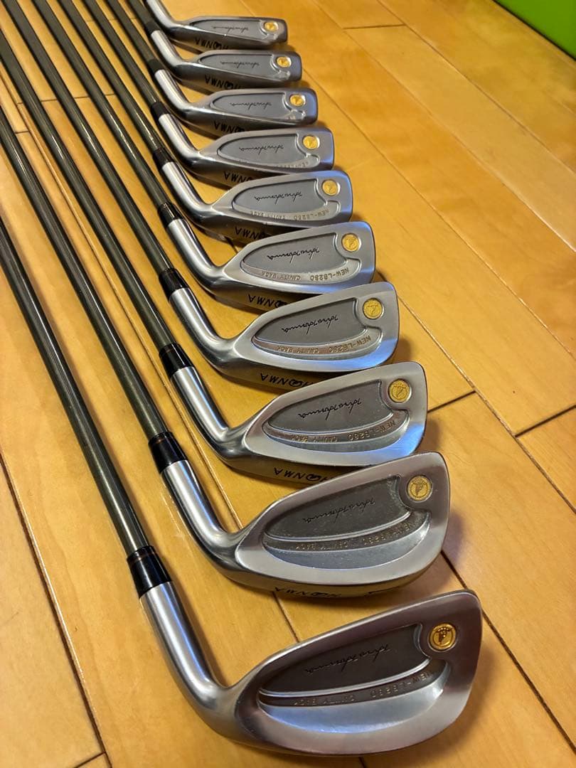【希少 HONMA NEW-LB280 ★★★★ 金モグラ 10本