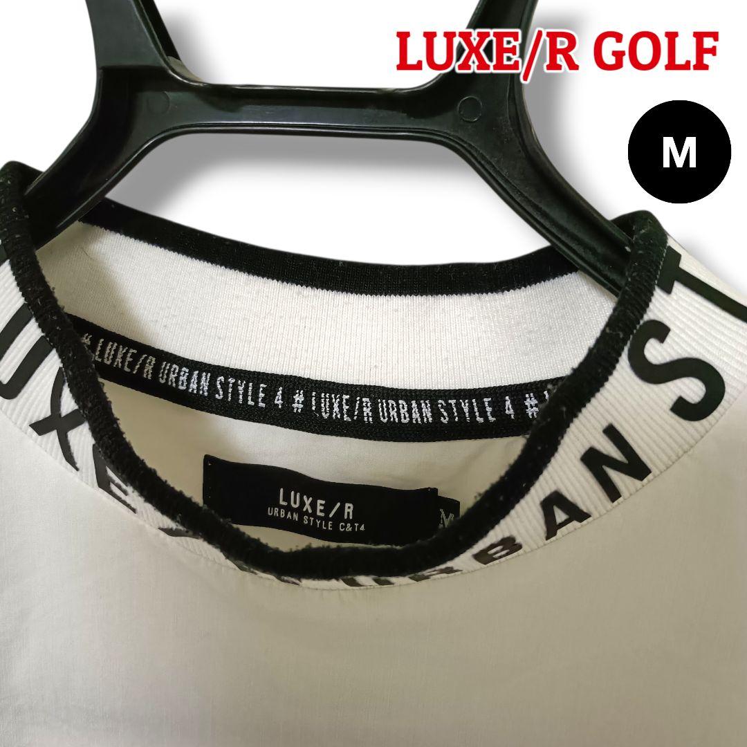 【存在感】LUXE/R GOLF プルオーバー M ホワイトメンズゴルフ