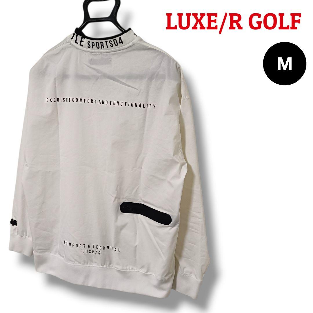 【存在感】LUXE/R GOLF プルオーバー M ホワイトメンズゴルフ