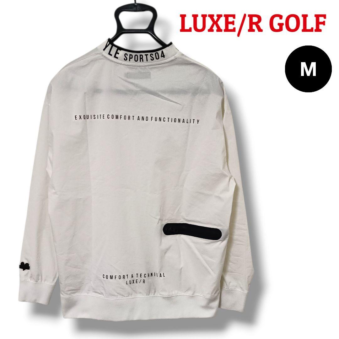 【存在感】LUXE/R GOLF プルオーバー M ホワイトメンズゴルフ