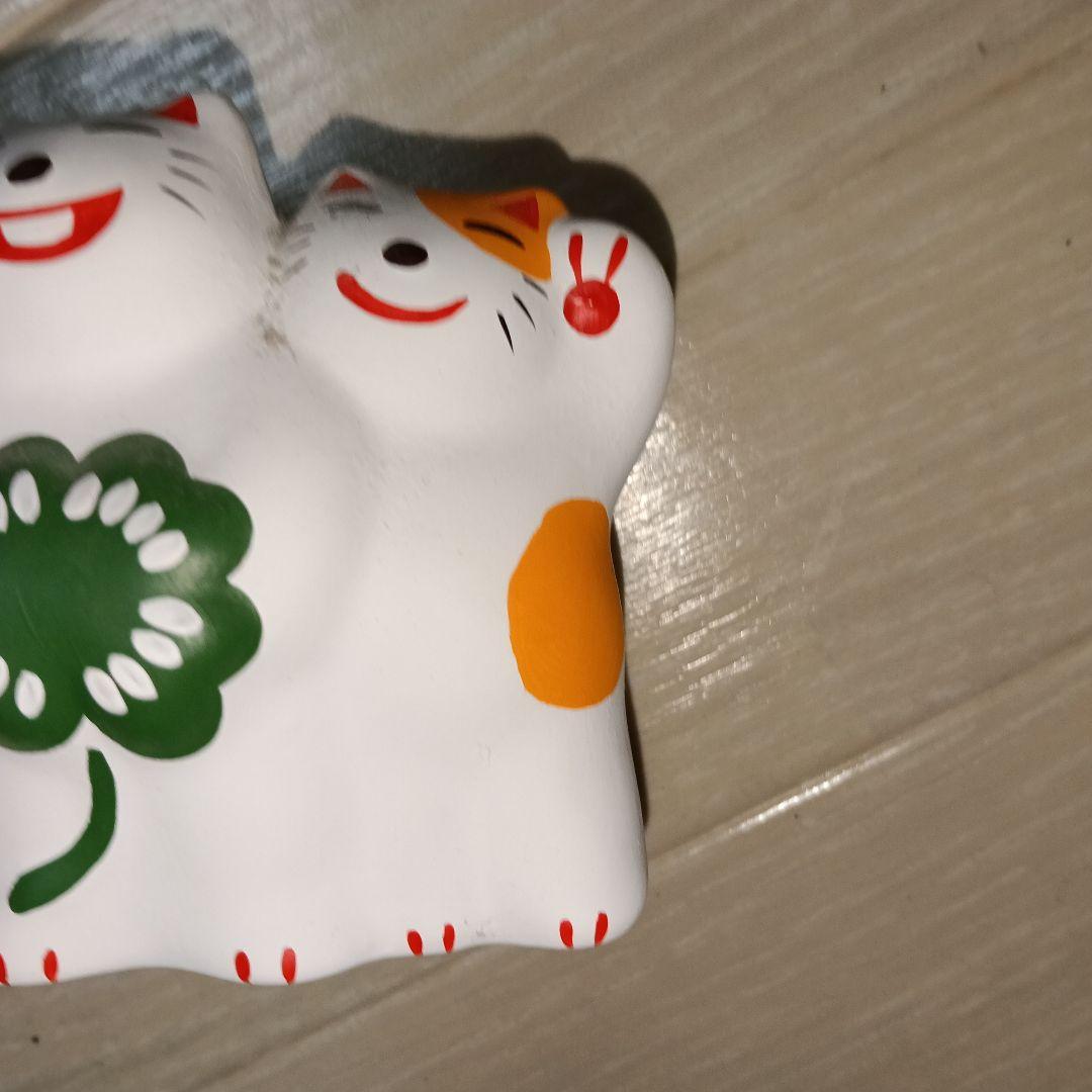 工房 輪葉葉　 招き猫 　三兄弟