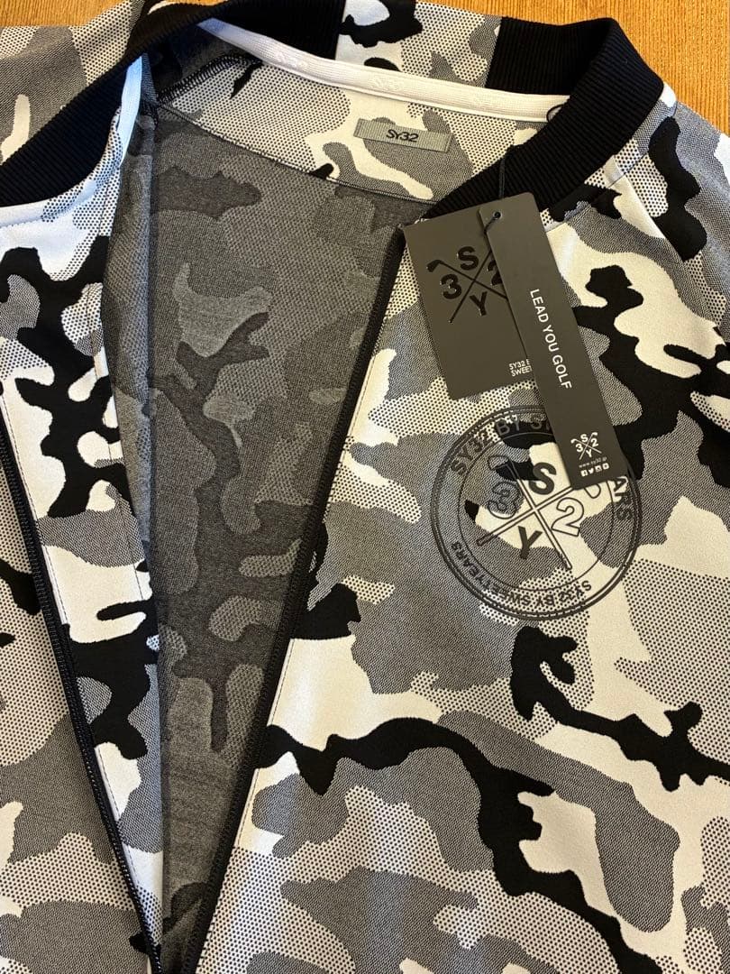 新品SY32カモフラージュ ジップアップジャケット XL