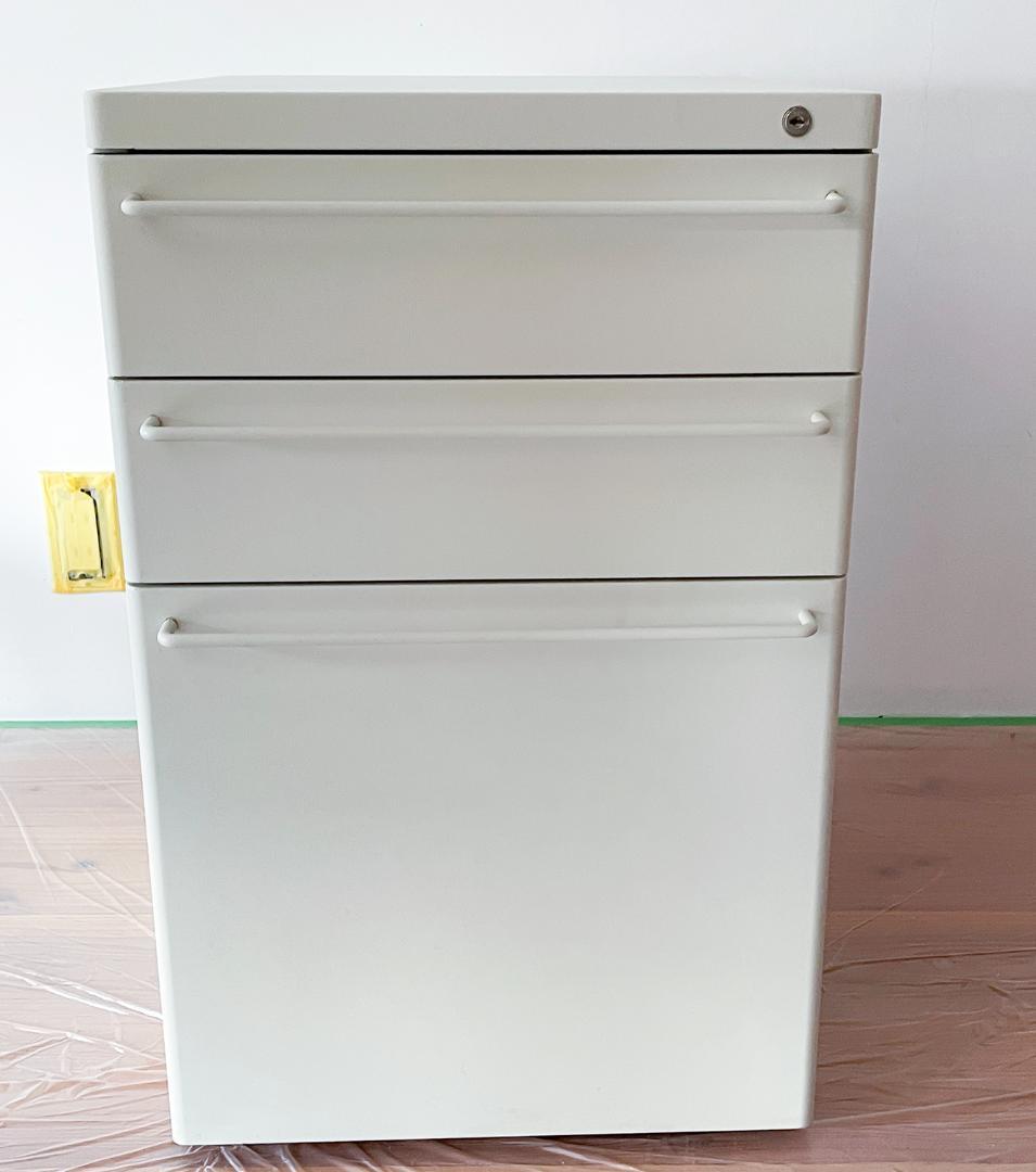 無印良品 スチールキャビネット ライトグレー デスクワゴン 袖机