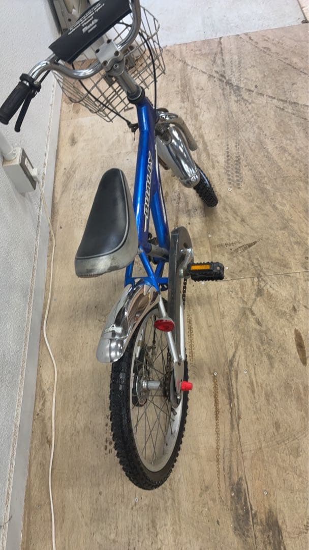 DUALLY 子供用自転車 青 バスケット付き