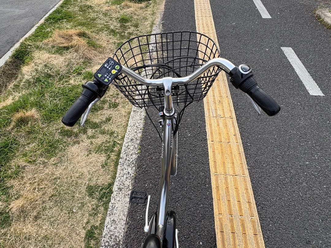 099中古ブリヂストン電動アシスト自転車　12.8Ah 大阪