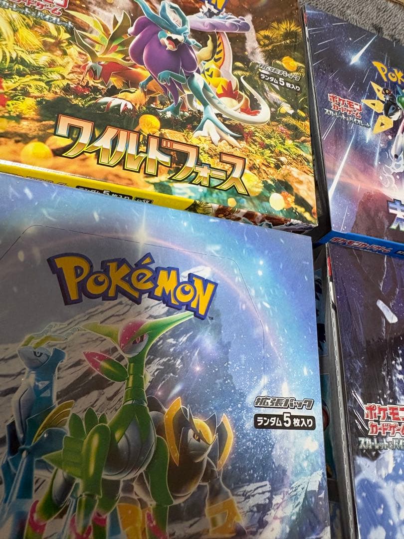 シュリンク付きポケモンカードゲームBOXセット売り