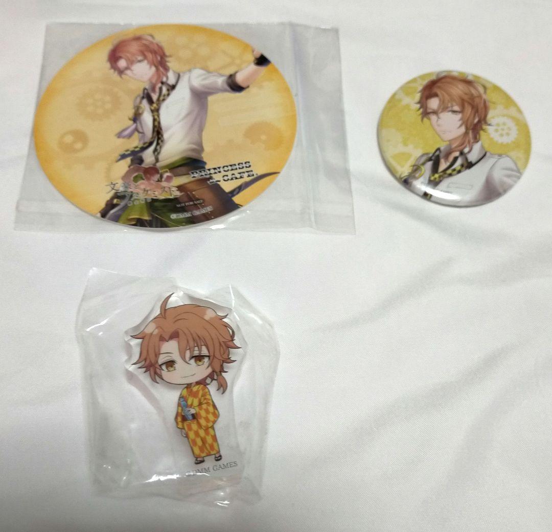 文アル 高村光太郎 缶バッジ コースター アクリル ミニ フィギュア 3点セット