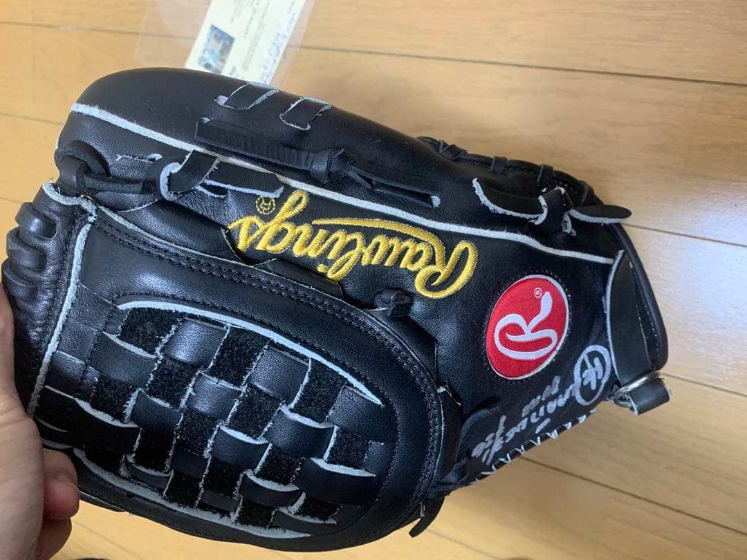 ヤンキース　Orlando hernandez 直筆サイン入りグローブ　支給品