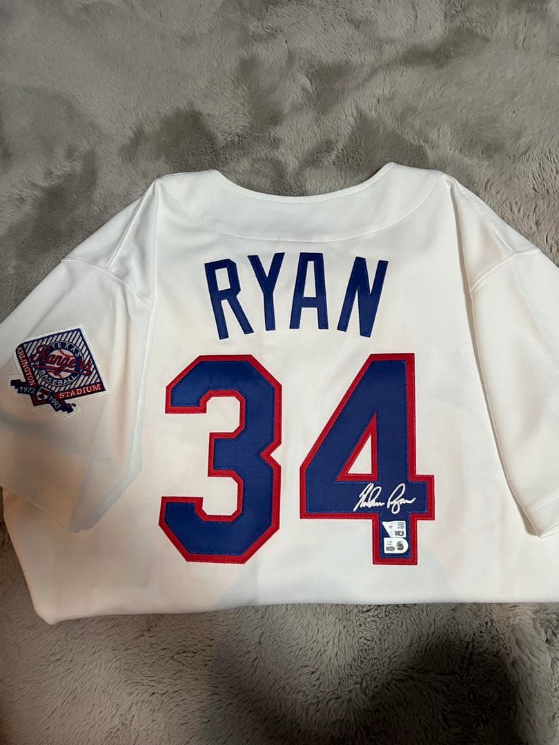 MLB ノーラン・ライアン サインユニホーム Mitchell & Ness