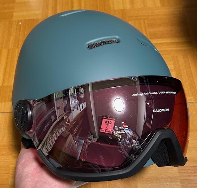 新品在庫処分SALOMONORKAVISORノースアトバイザーヘルメット27%引