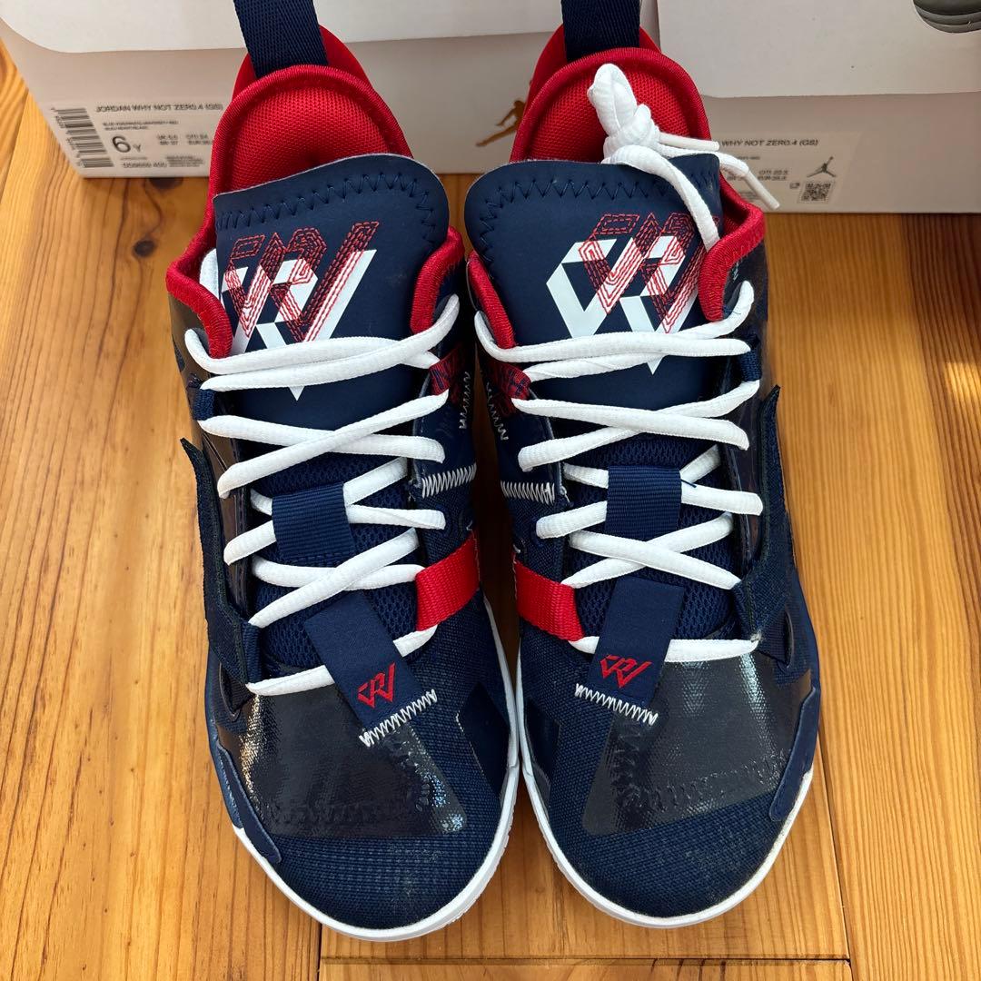 最終価格　Jordan バスケットボールシューズ ネイビー/レッド　ワイノット