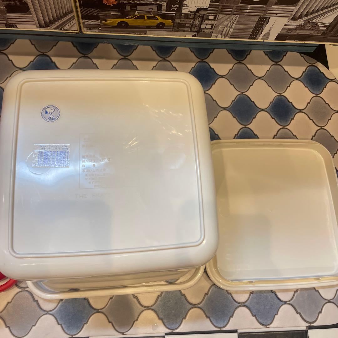 SNOOPY スクエアBOX (大) 2個セット