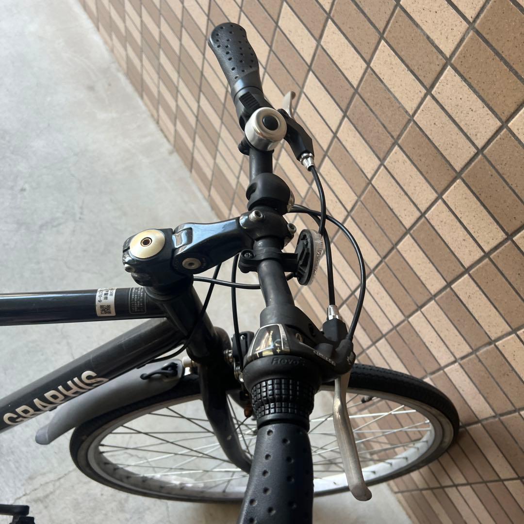 中古自転車 GRAPHIS シマノ6段変速 前後26インチ