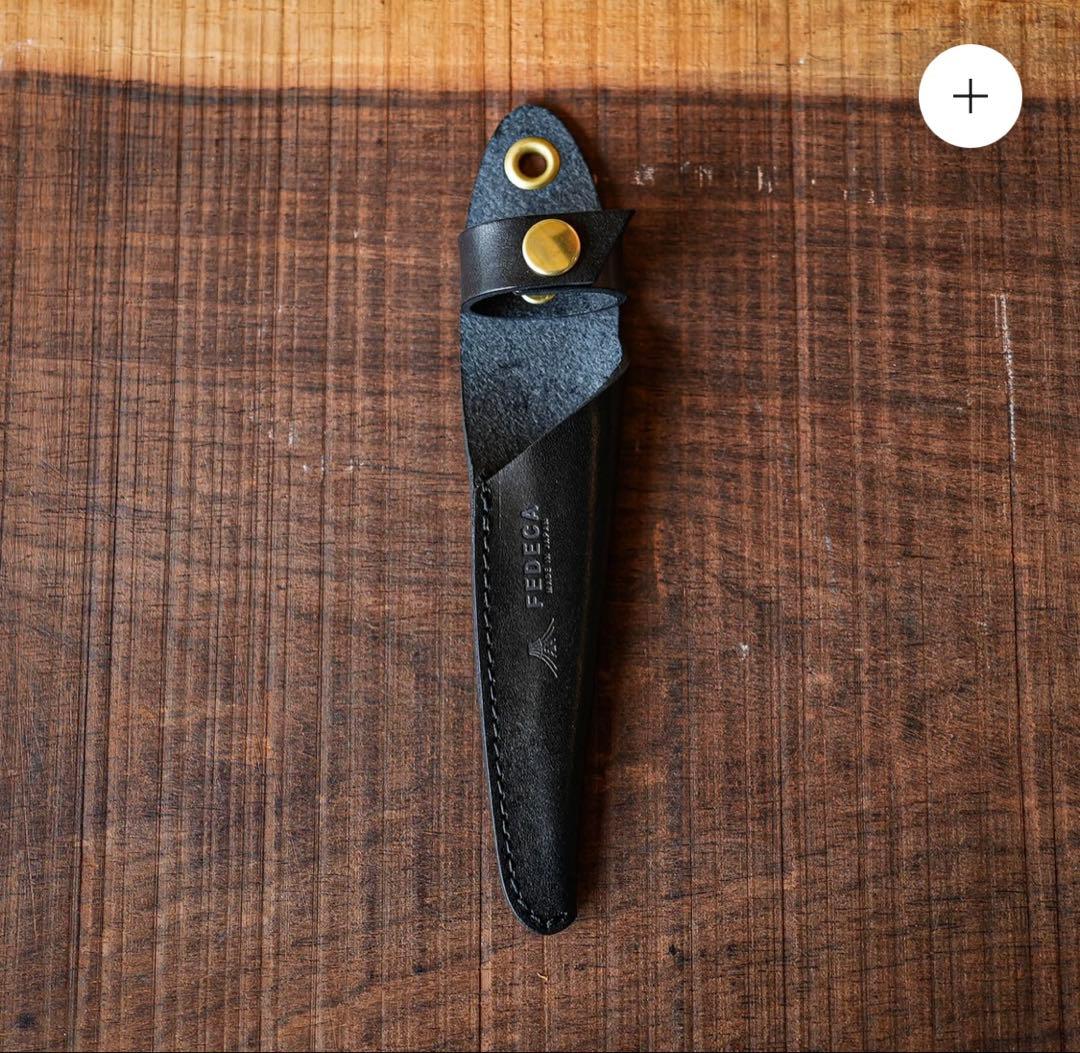 定価8,800円 フェデカ トング ミニ 名栗黒檀　純正革ケースセット　新品