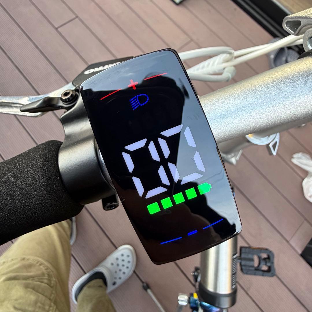ほぼ新品 電動アシスト付折りたたみ自転車 サイラッシャー Flimo