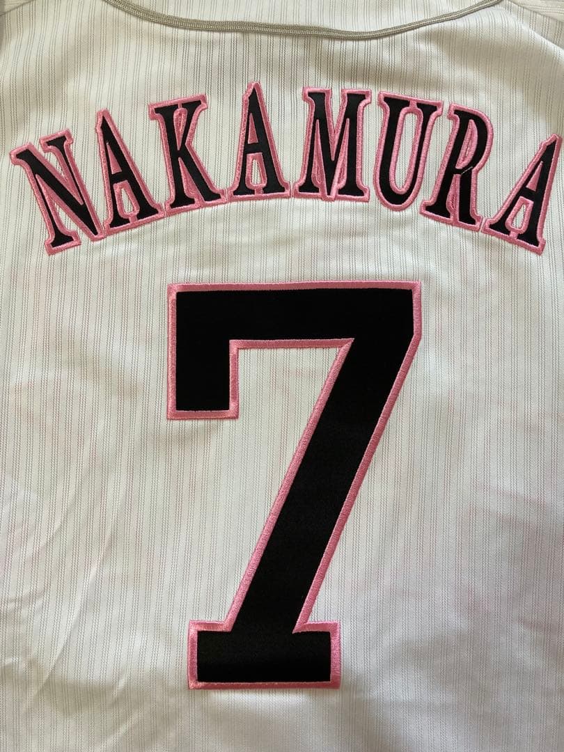 【美品】中村晃 ピンクリボン ユニフォーム Mサイズ ソフトバンクホークス